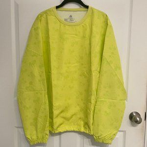 Disney Parks Neon Yellow Mickey Mouse Windbreaker Size Large NWT